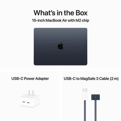 Computer Macbookair 15.3&quot; M2 with 8-Core CPU and 10-Core GPU, 256GB Mid 2023 - Midnight MQKW3LL/A